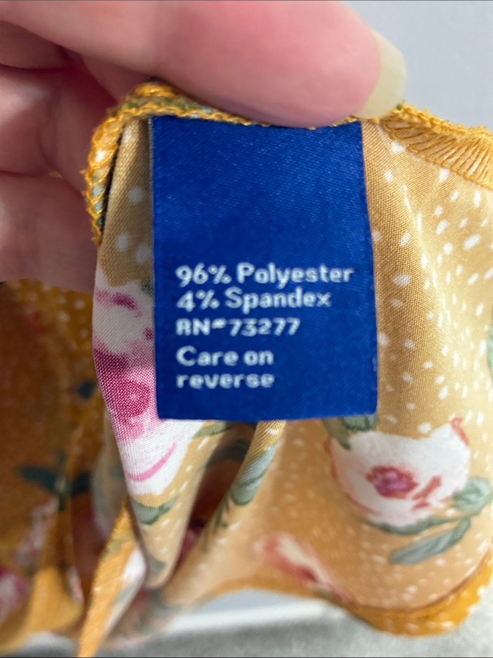 Apt. 9 Mustard Floral Sleeveless A-Line Dress with Pockets & Keyholes - Size L - Picture 3 of 12